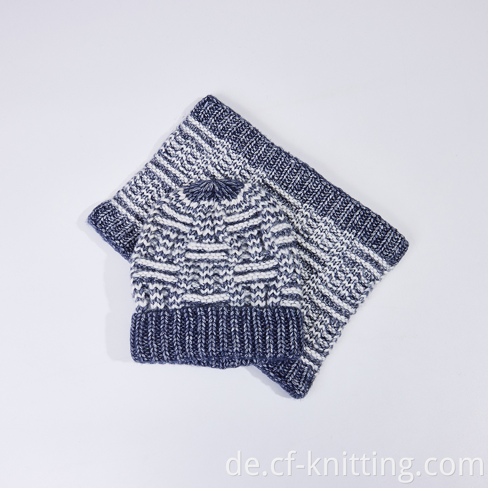 Cf T 0001 Knitted Hat And Scarf 1